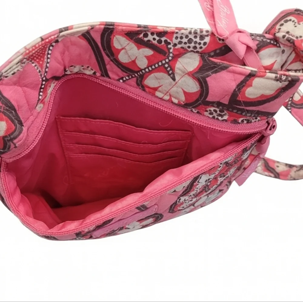 Vera Bradley Double Zip Hipster Purse in Blush Pink